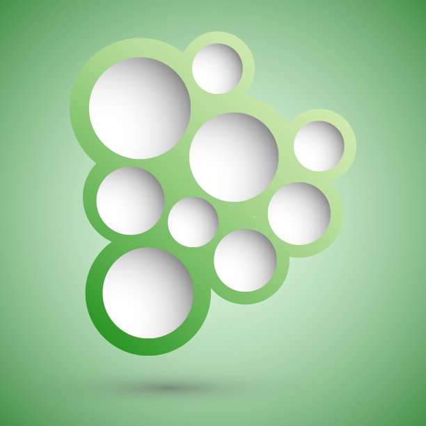 摘要绿色语音气泡背景图片下载