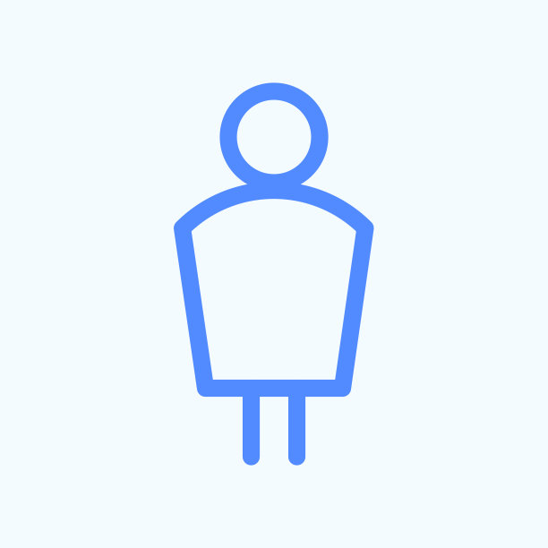 男厕所标志。图片下载