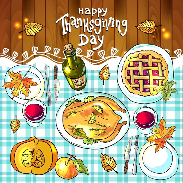 感恩节的食物图片下载