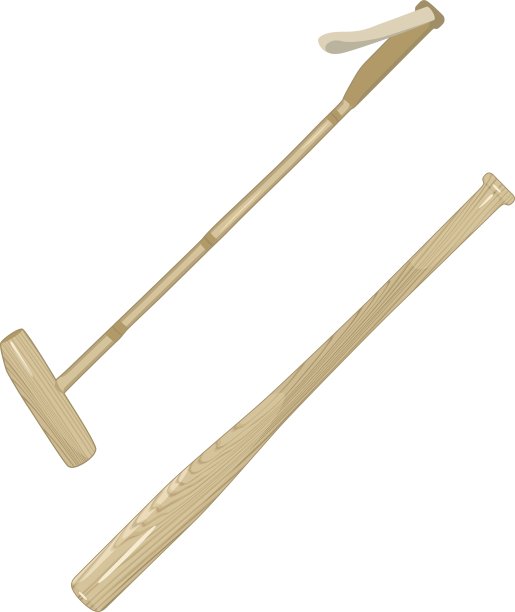 马球棒和棒球棒图片下载