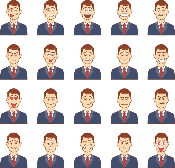 大量的男性情绪图片下载