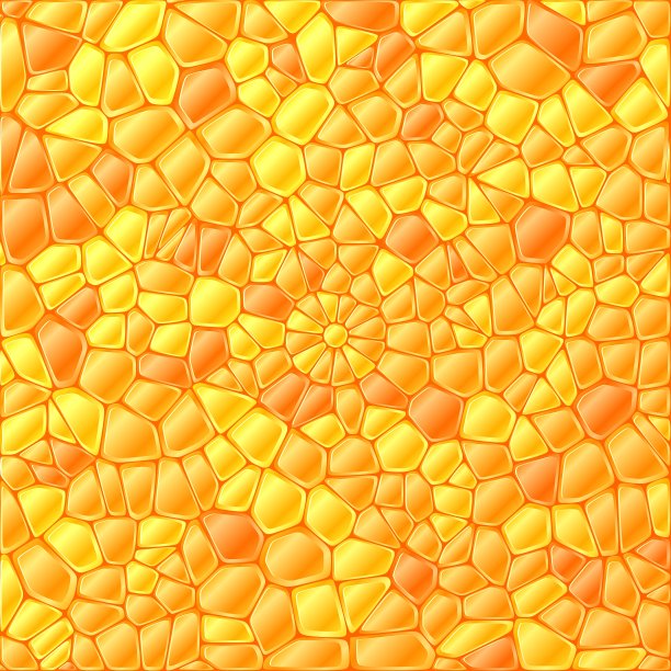 橙色抽象彩色玻璃马赛克背景图片下载