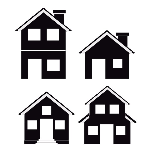 房子的轮廓图片下载