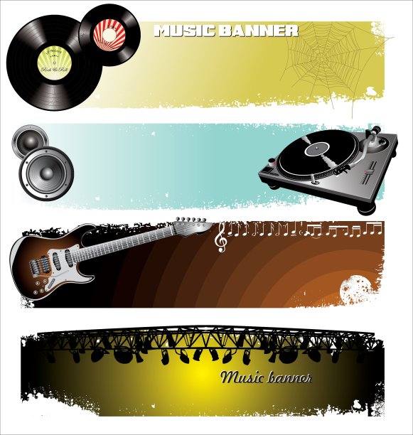 音乐的横幅图片下载