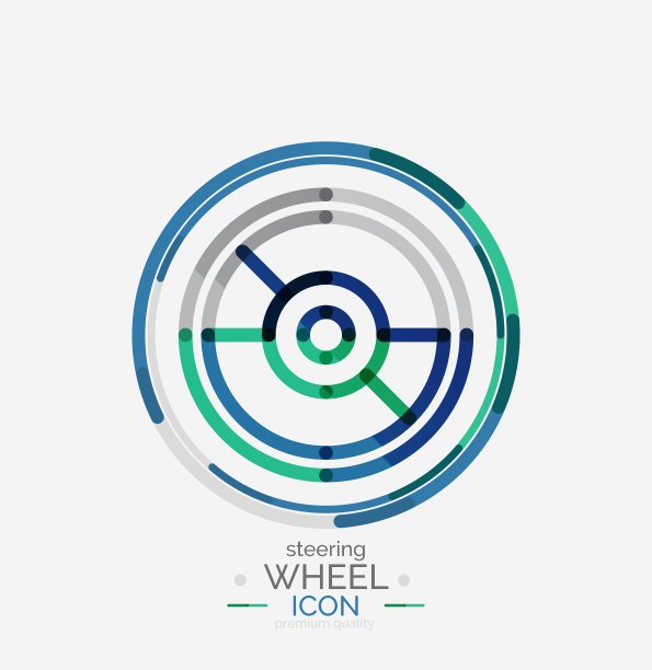 汽车方向盘图标图片下载
