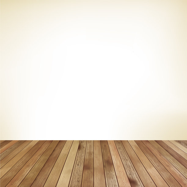 空房间与墙壁和木地板EPS 10图片下载