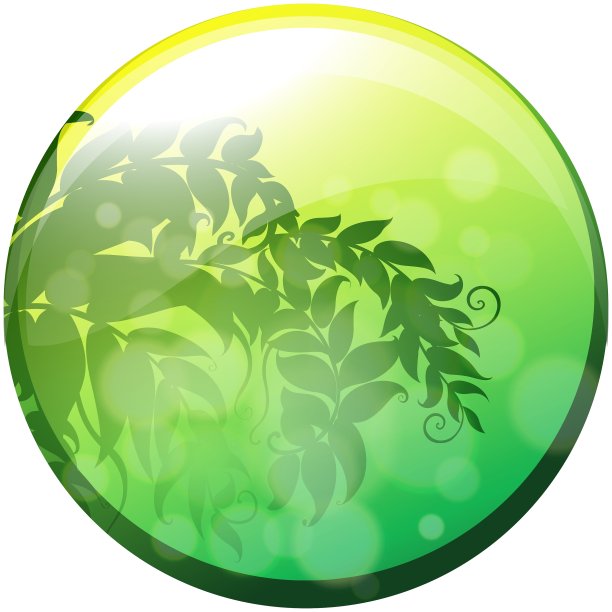 一个里面有叶子的圆圈图片下载