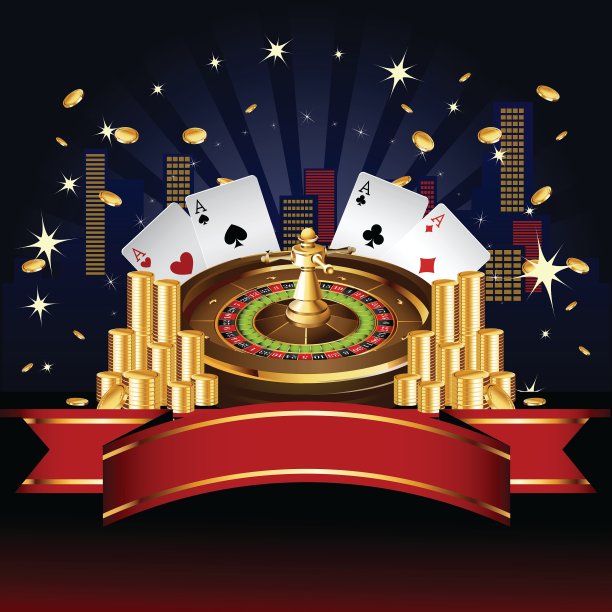 带有硬币和卡片的轮盘赌图片下载