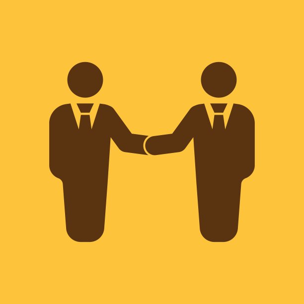 握手图标伙伴关系和协商图片下载