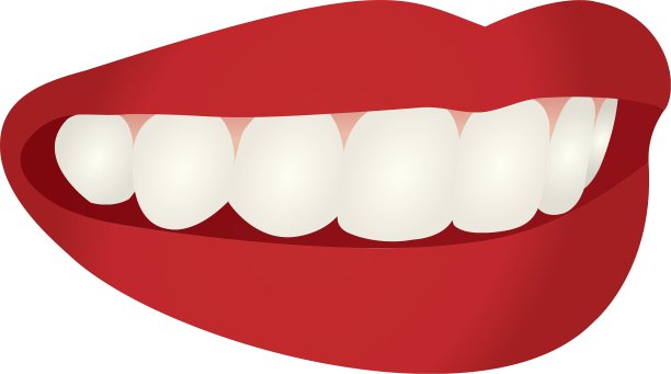 微笑的嘴唇图片下载