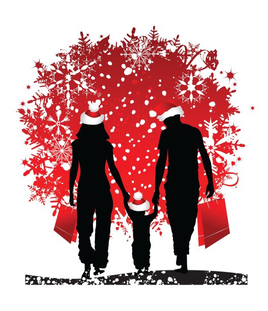 圣诞佳节阖家欢乐图片下载