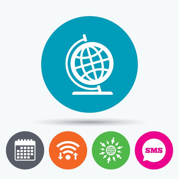 地球标志图标地理符号图片下载