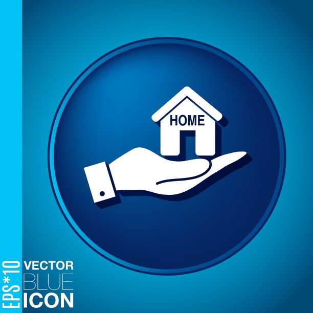 手里拿着一个House icon Home标志图片下载