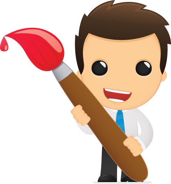 有趣的卡通办公室职员图片下载