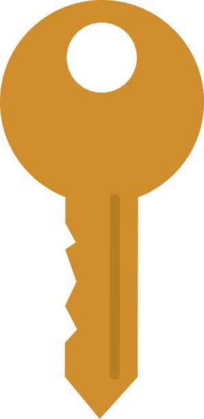 顶部有孔的钥匙图片下载