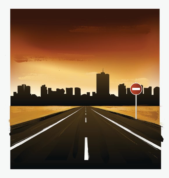 与道路景观图片下载