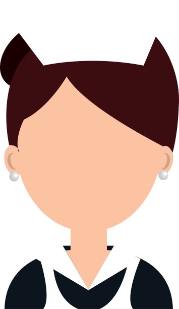 酒店工作人员头像孤立图标图片下载