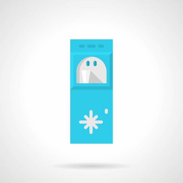 水冷却器的平面图标图片下载