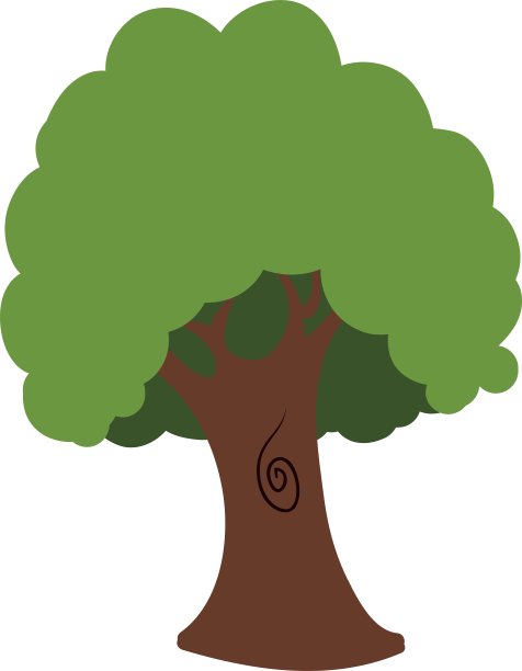 绿树图标自然设计图形图片下载