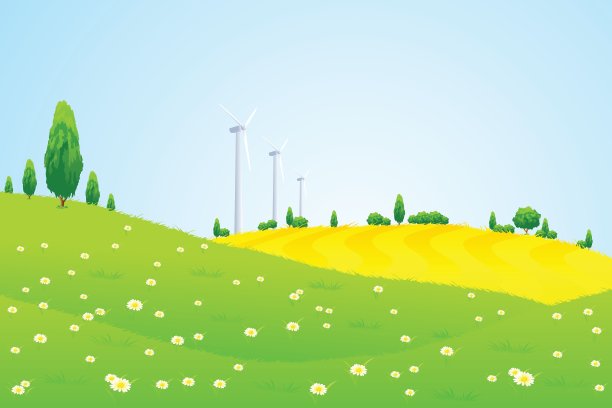 绿色的风景图片下载