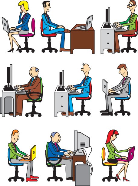 电脑工作人员图片下载