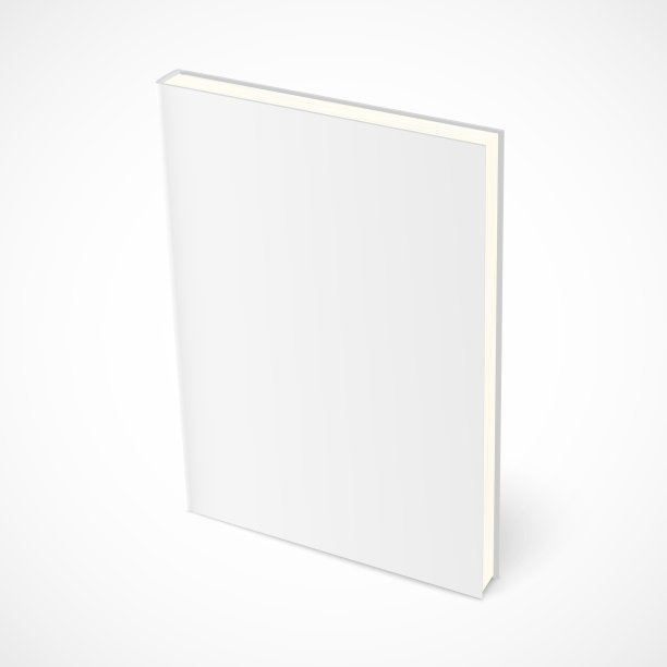 空站立的白色封面的书图片下载