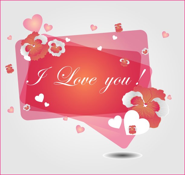 心形的花背景图片下载