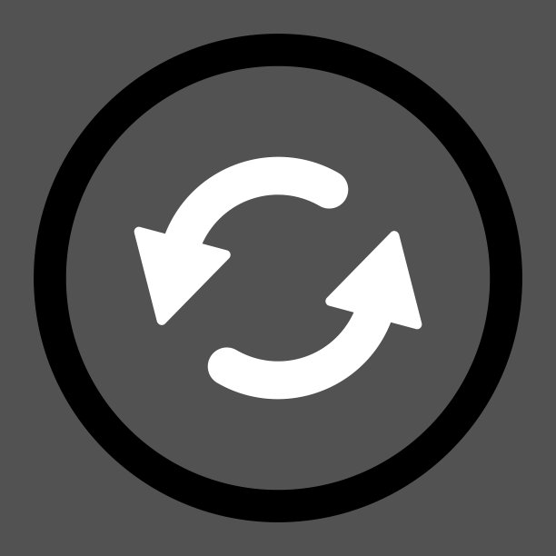 刷新Ccw平黑色和白色的圆角颜色图片下载