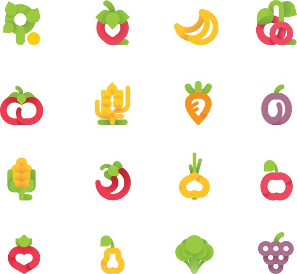 水果蔬菜套装图片下载