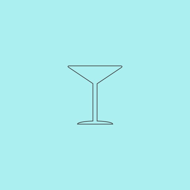 马提尼玻璃图标图片下载