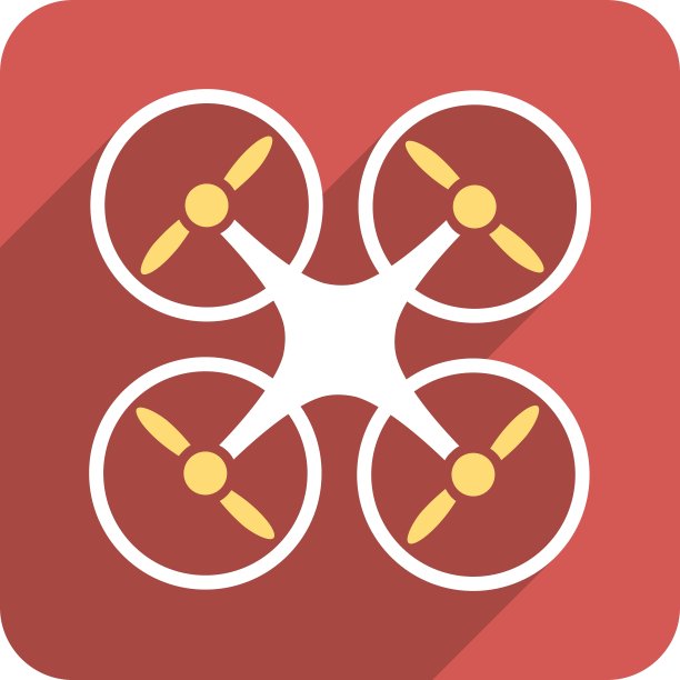 四轴飞行器扁平圆形方形图标与长图片下载