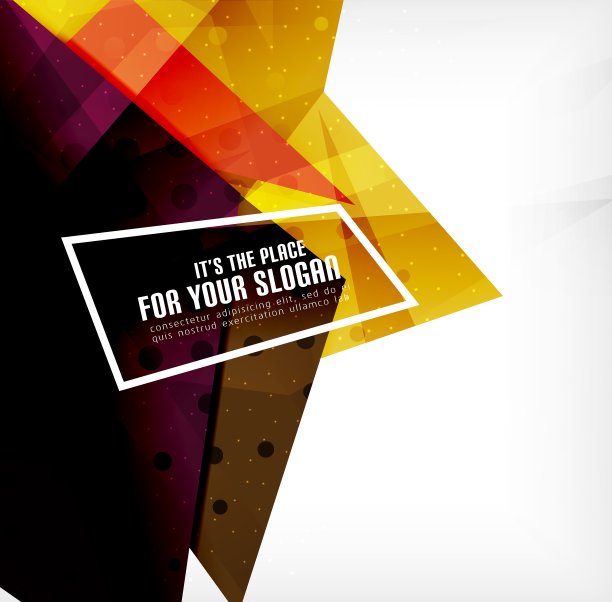 现代3d光滑重叠三角形图片下载