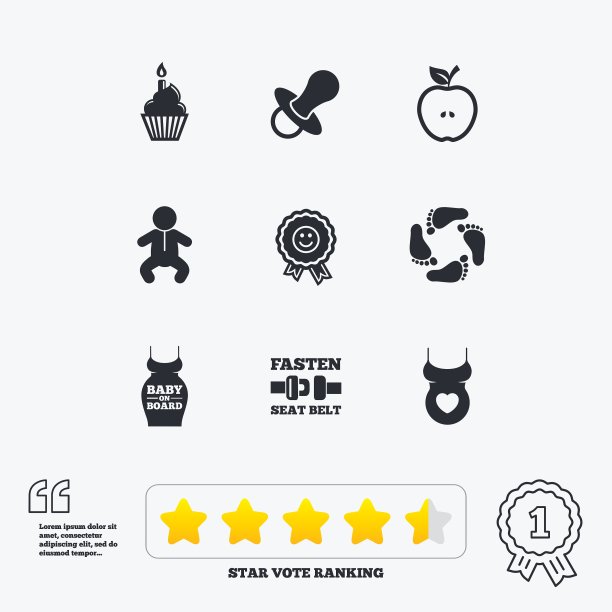 孕妇和婴儿护理图标图片下载