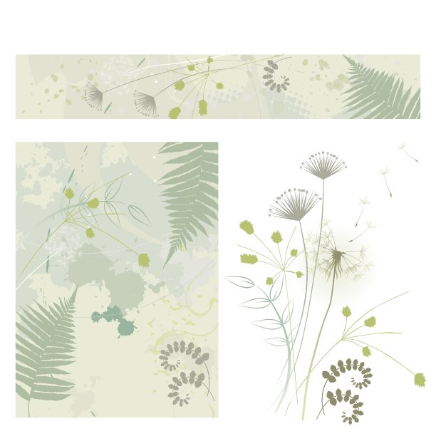 植物和树叶背景墙纸图片下载