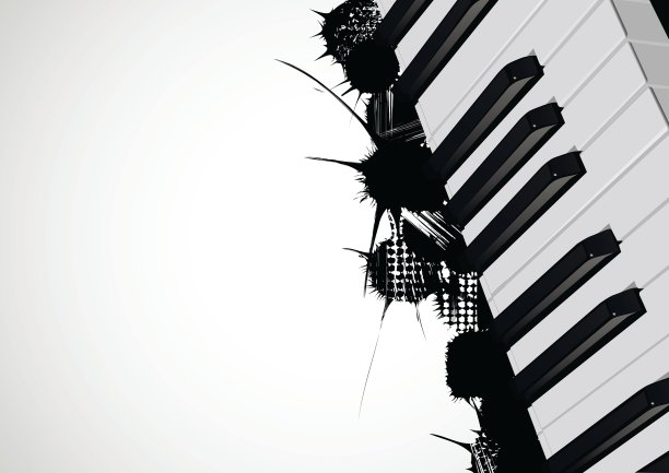 钢琴键背景图片下载