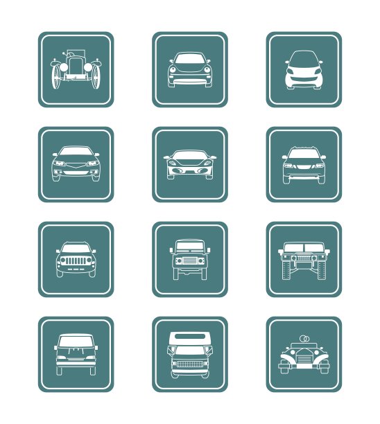汽车图标集图片下载