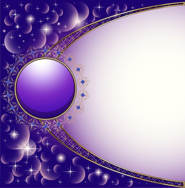 背景与金色圆圈和奥尔纳姆图片下载