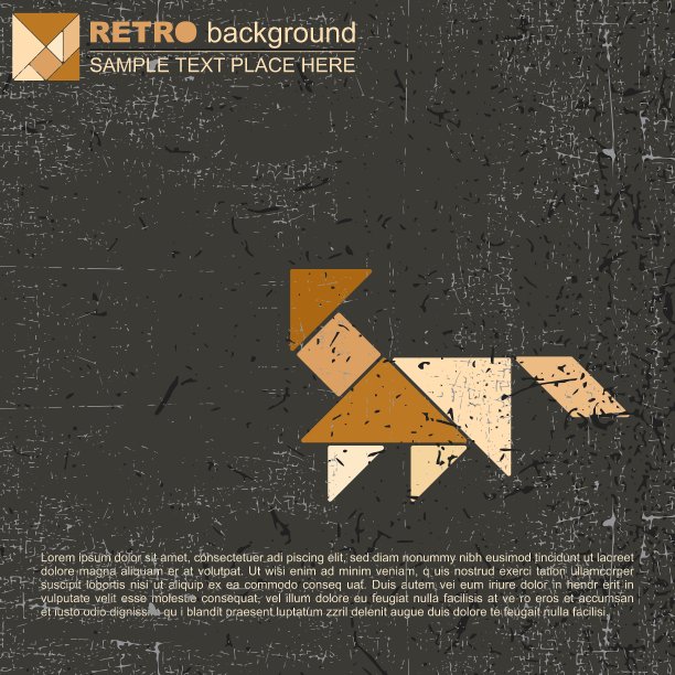 七巧板野生动物图片下载