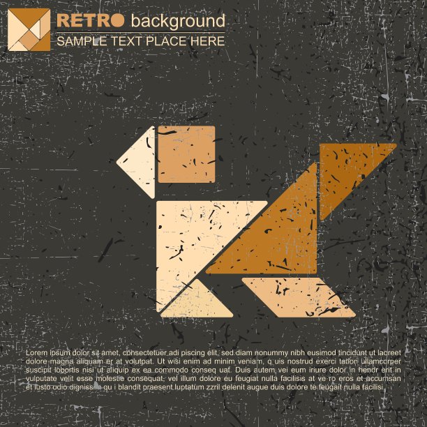 七巧板野生动物图片下载