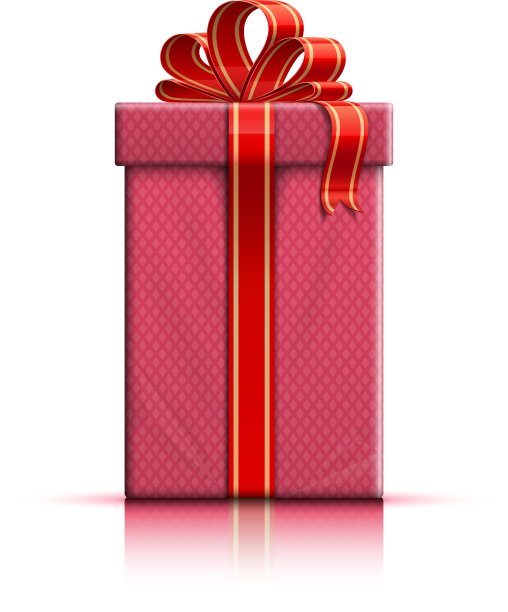 粉色礼盒，带丝带和蝴蝶结图片下载