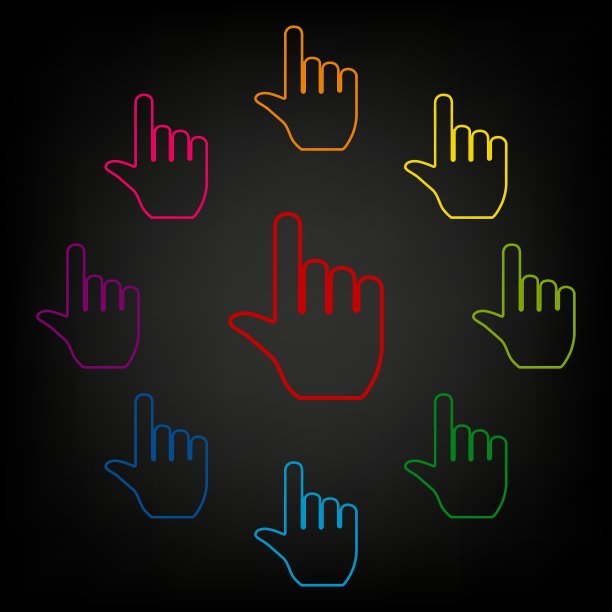 手的图标集图片下载