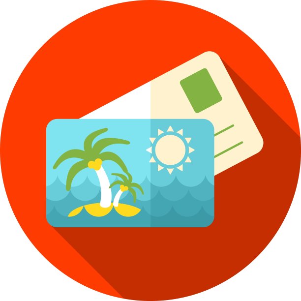 卡掌平图标长阴影图片下载