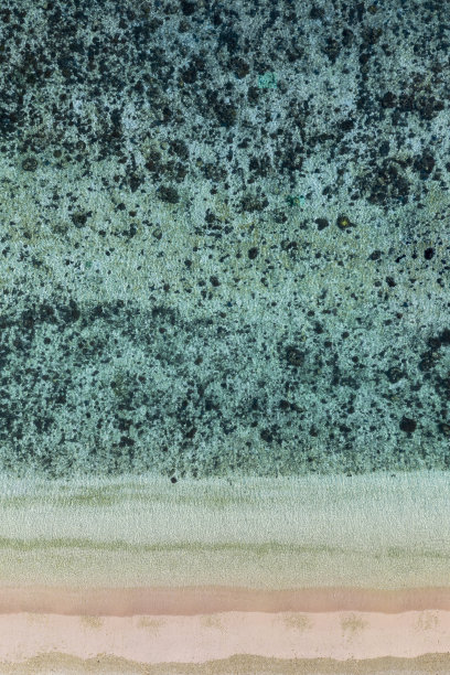 印度尼西亚一些蓝色珊瑚礁湖图案的抽象图图片下载