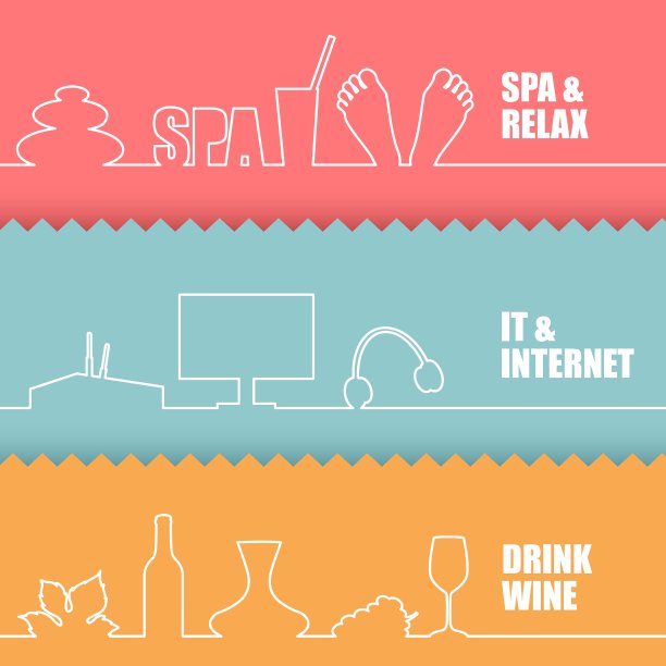 一组直线元素图片下载