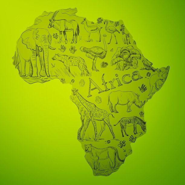 非洲大陆到处都是涂鸦图片下载