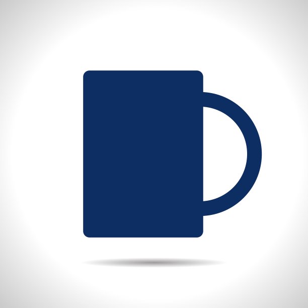 架子上的平色杯子图片下载