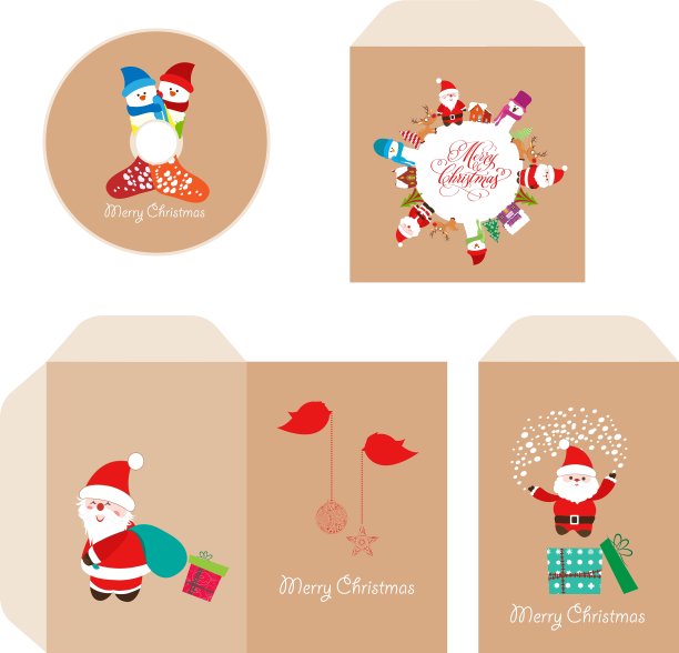 品牌识别快乐圣诞光盘与包装图片下载