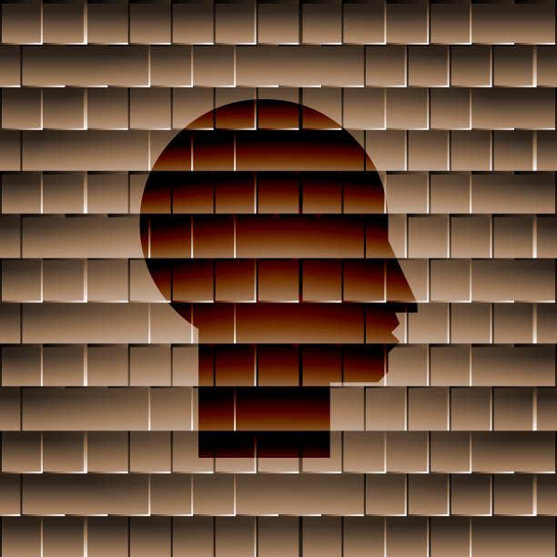 男子剪影轮廓图片平现代网图片下载