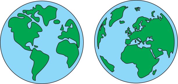 地球绿色和蓝色图片下载