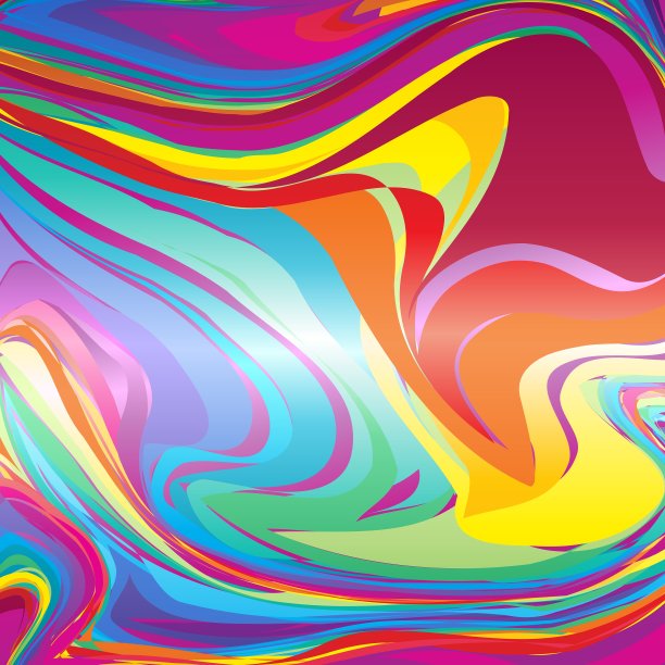 抽象彩色线条背景模板图片下载